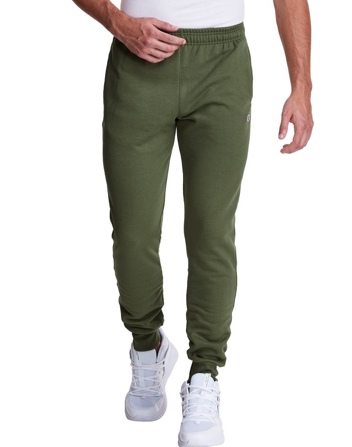 Champion Joggingbroek Heren - Groen - Powerblend Fleece ( 590186-XAW )